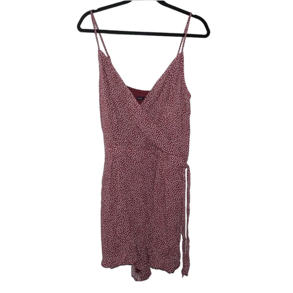 Abercrombie & Fitch Red Floral Romper